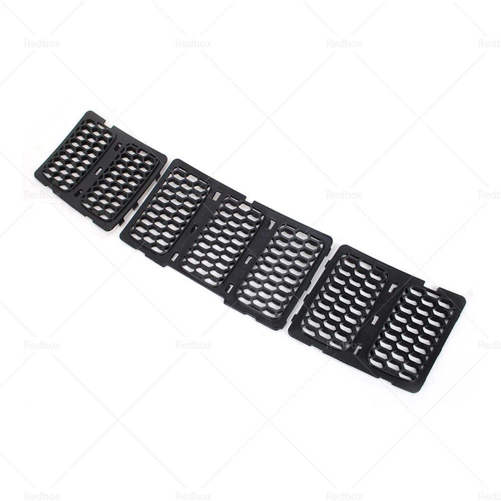 3x ABS Front Grille Mesh Insert for 14-16 Jeep Grand Cherokee