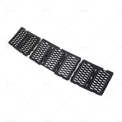 3x ABS Front Grille Mesh Insert for 14-16 Jeep Grand Cherokee