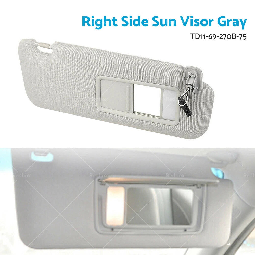 Sun Visor Right Side for Mazda CX-9 (2010-2015) Gray