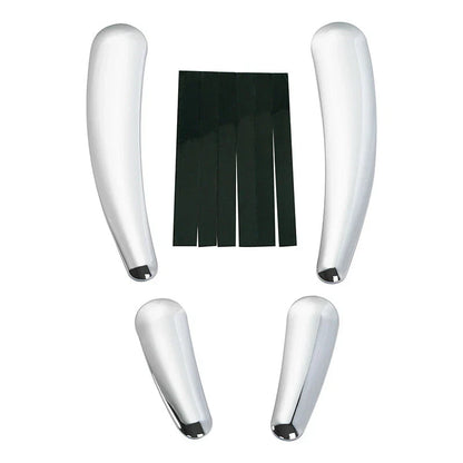 4x Chrome Swingarm Frame Inserts for Harley Softail FLSTF FLSTN (2008 - 2017)