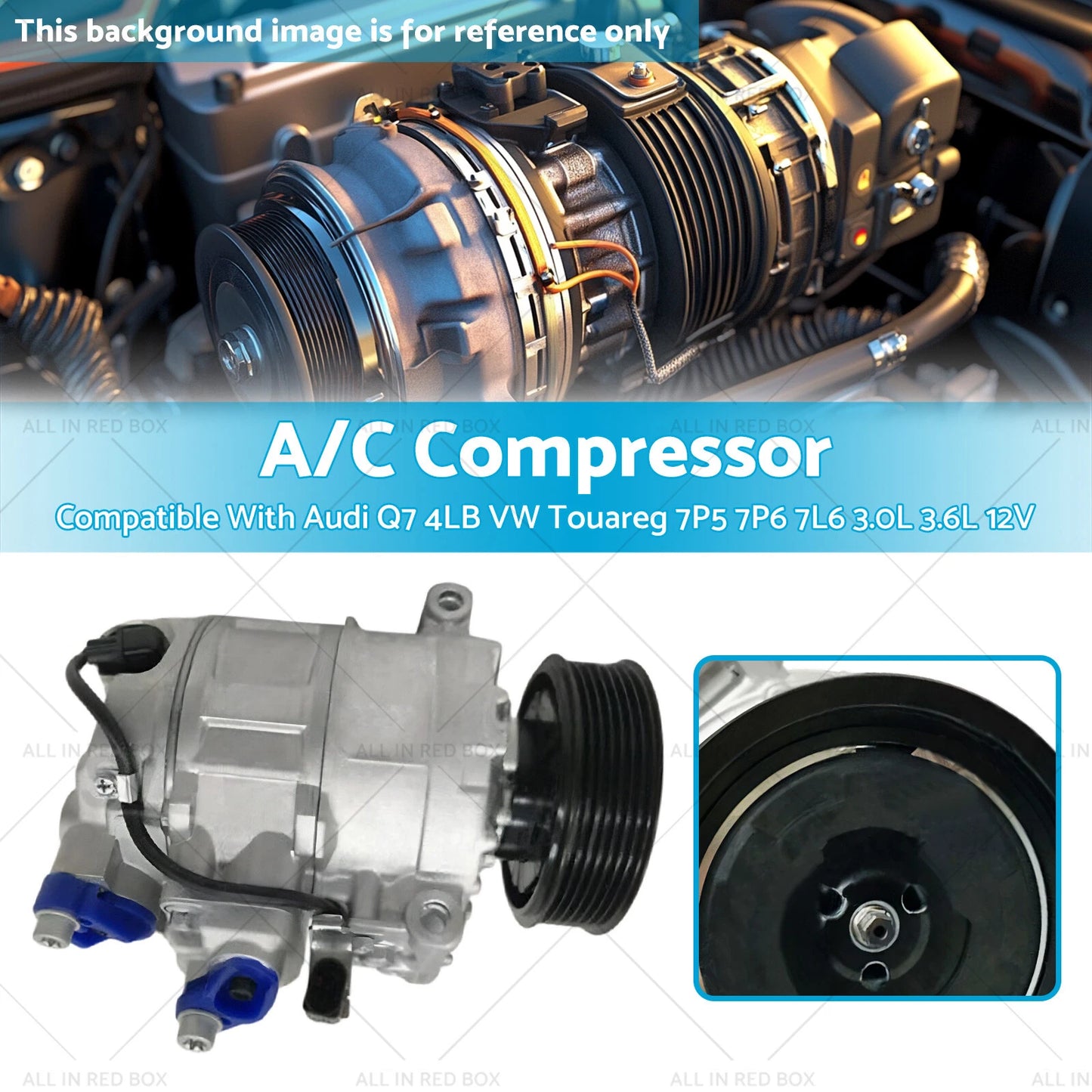 AC Compressor for Audi Q7, VW Touareg (2006-2019)