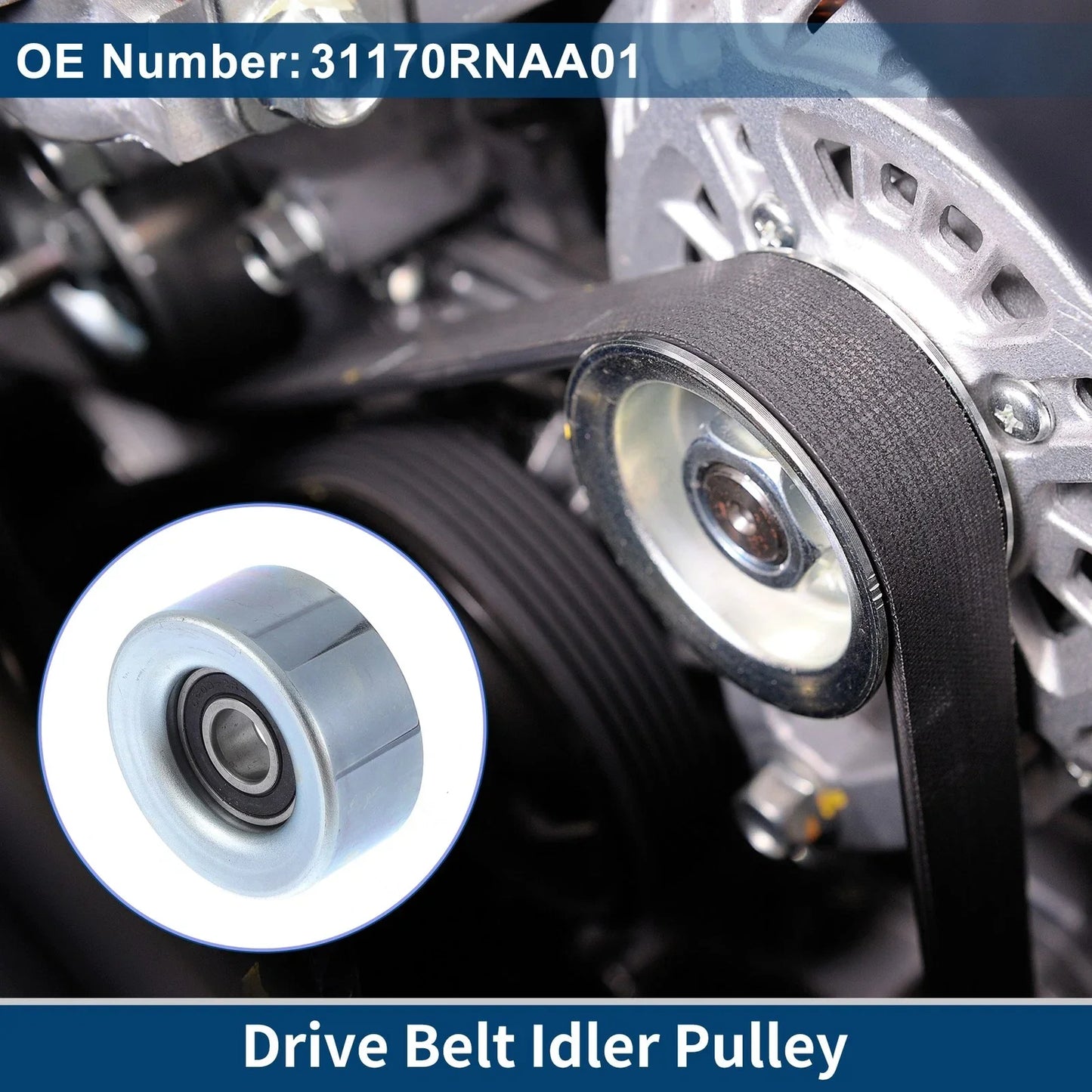 Drive Belt Idler Pulley for Honda Civic (2006) - 1 x Quality Replacement Part