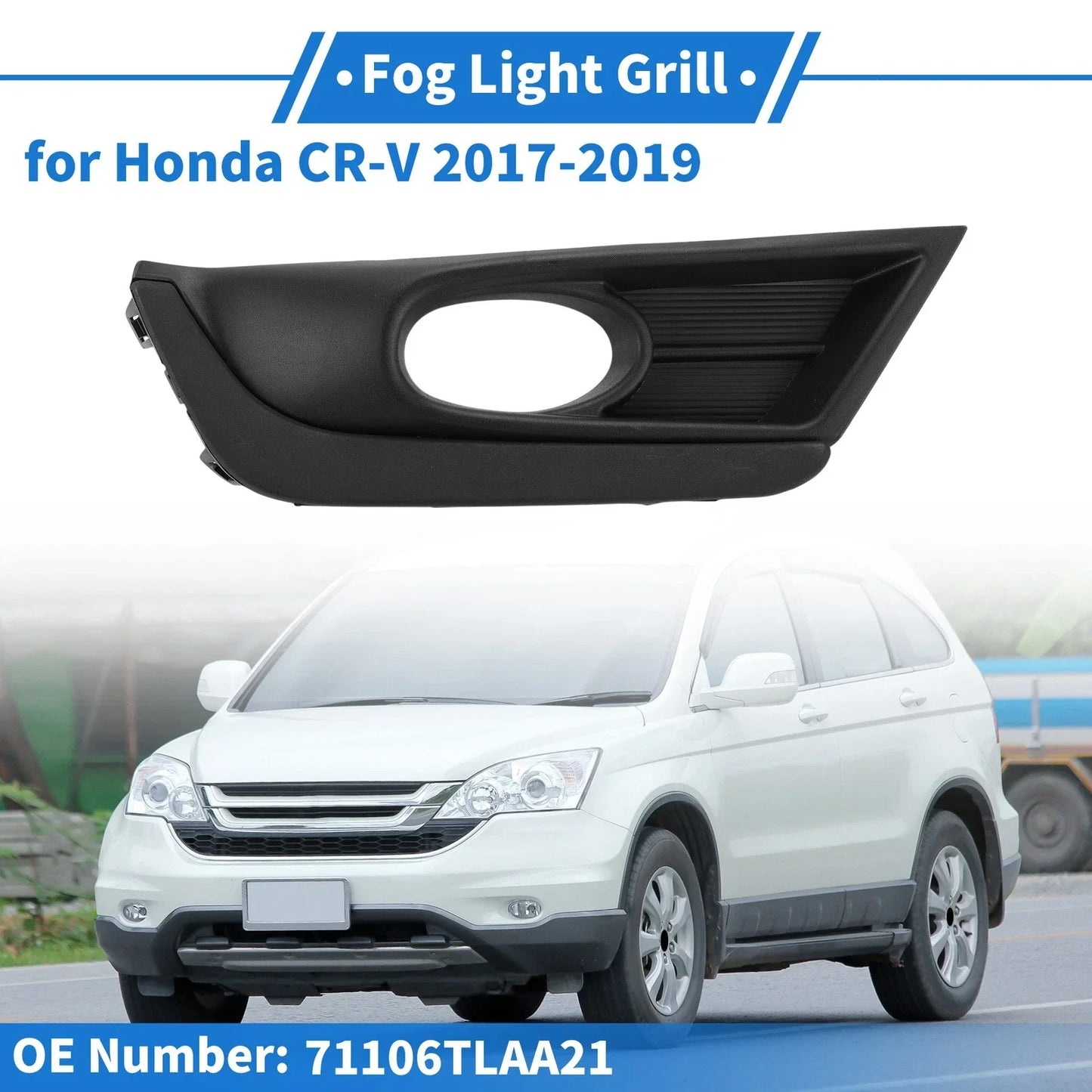 Front Right Fog Light Grill for Honda CR-V (2017-2019)