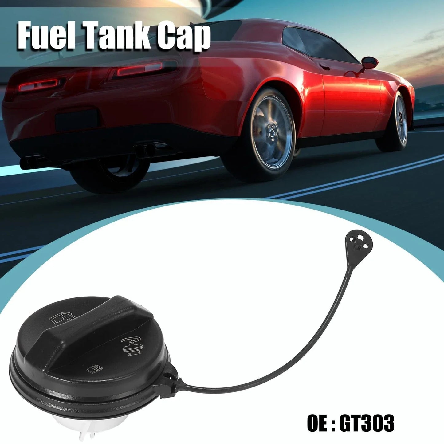 Engine Oil Fuel Tank Cap Cover for Chevrolet Corvette
