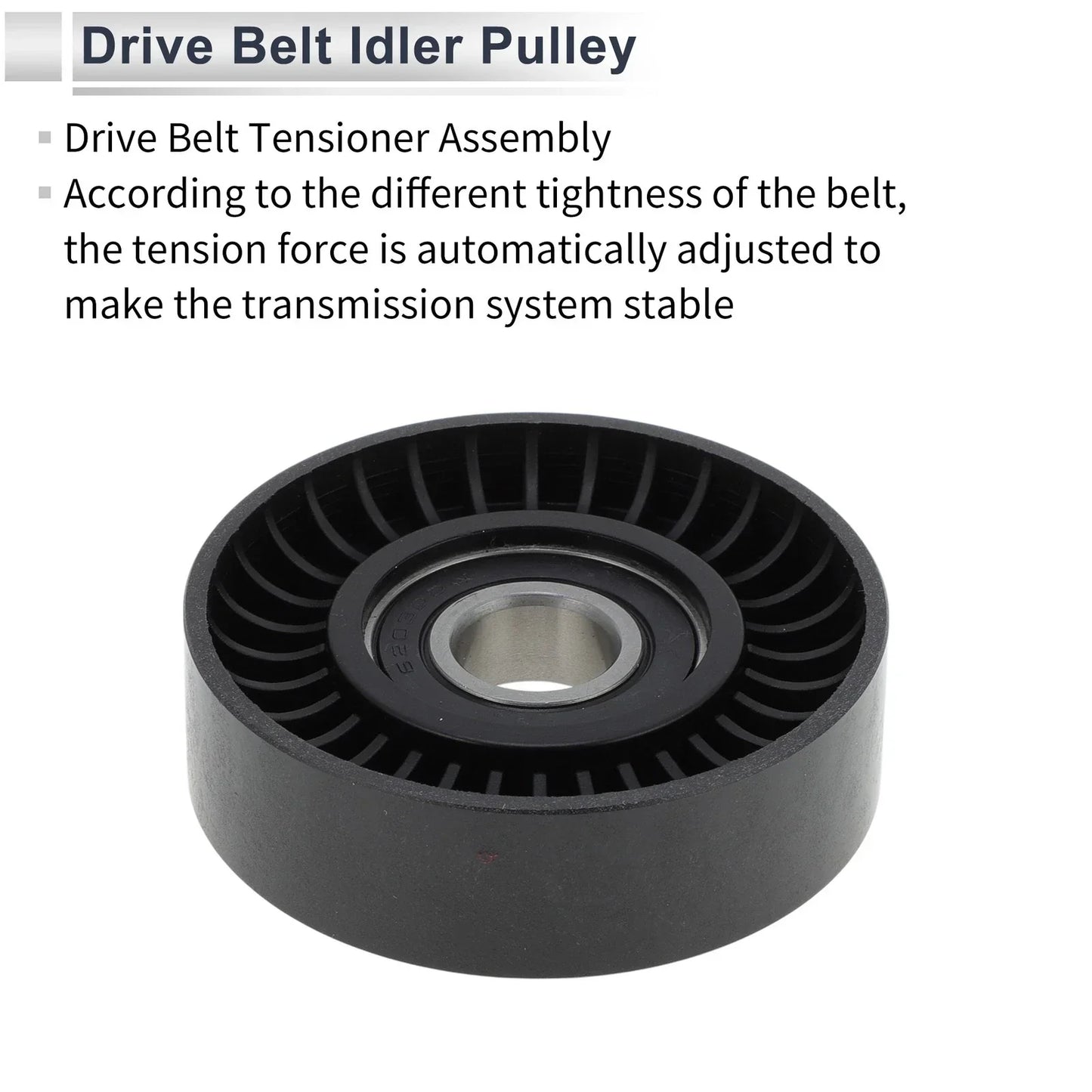Drive Belt Idler Pulley for Mercedes-Benz A-Class (1997-2014) Black