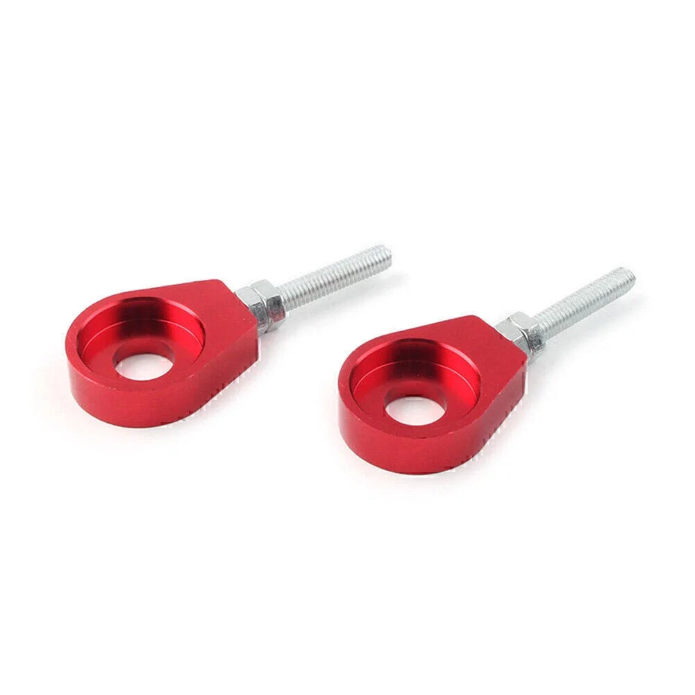 Red 12mm Chain Adjuster Block Tensioners for Pit Quad Dirt Bike ATV CRF50