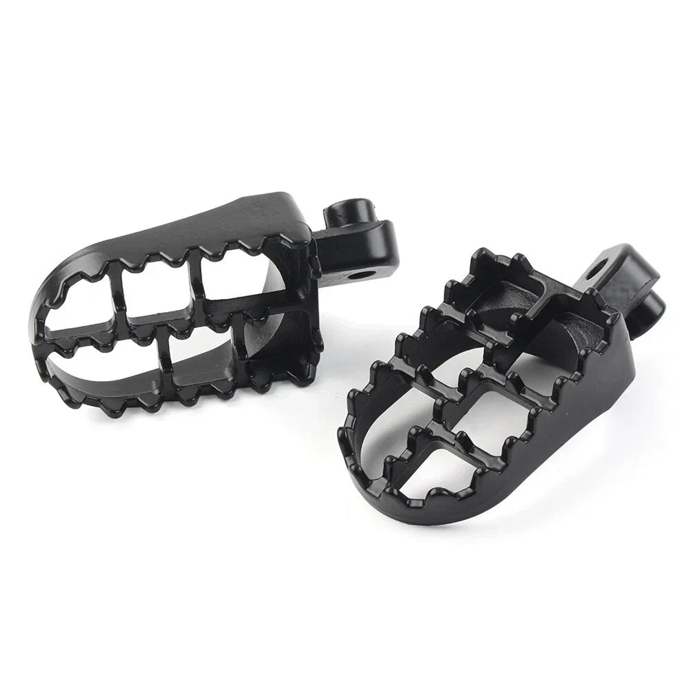 CNC Wide Foot Pegs Rear Set Pedals for Universal Motorcycle Bike Black
