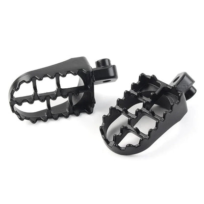 CNC Wide Foot Pegs Rear Set Pedals for Universal Motorcycle Bike Black