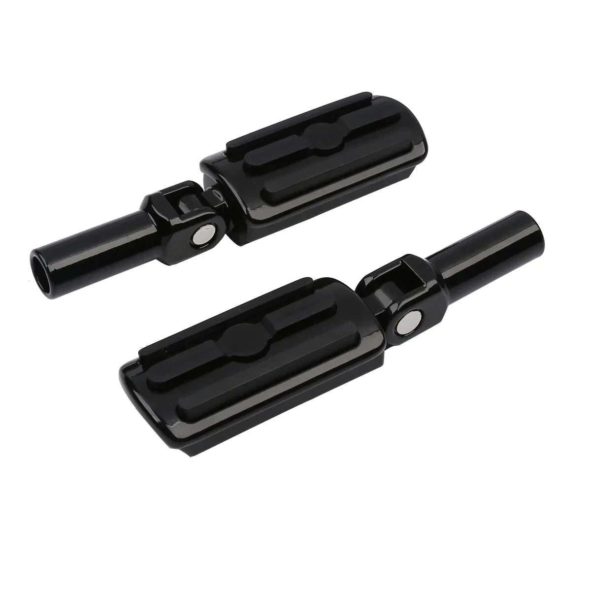 Black Passenger Footpeg Mounts for Harley Softail Slim FLS (2012-2017) FLSTSB (2008-2011)