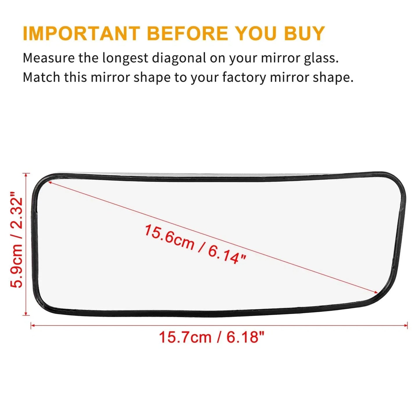 Heated Blind Spot Mirror Glass Right for Mercedes-Benz Sprinter 2500 3500