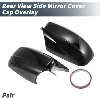 Rearview Mirror Cover Overlay Gloss Black for Dodge Charger (2011-2021)