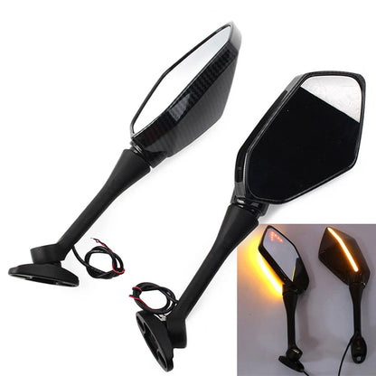 LED Turn Signal Side Mirrors for Honda CBR600RR CBR1000RR (2004-2007)