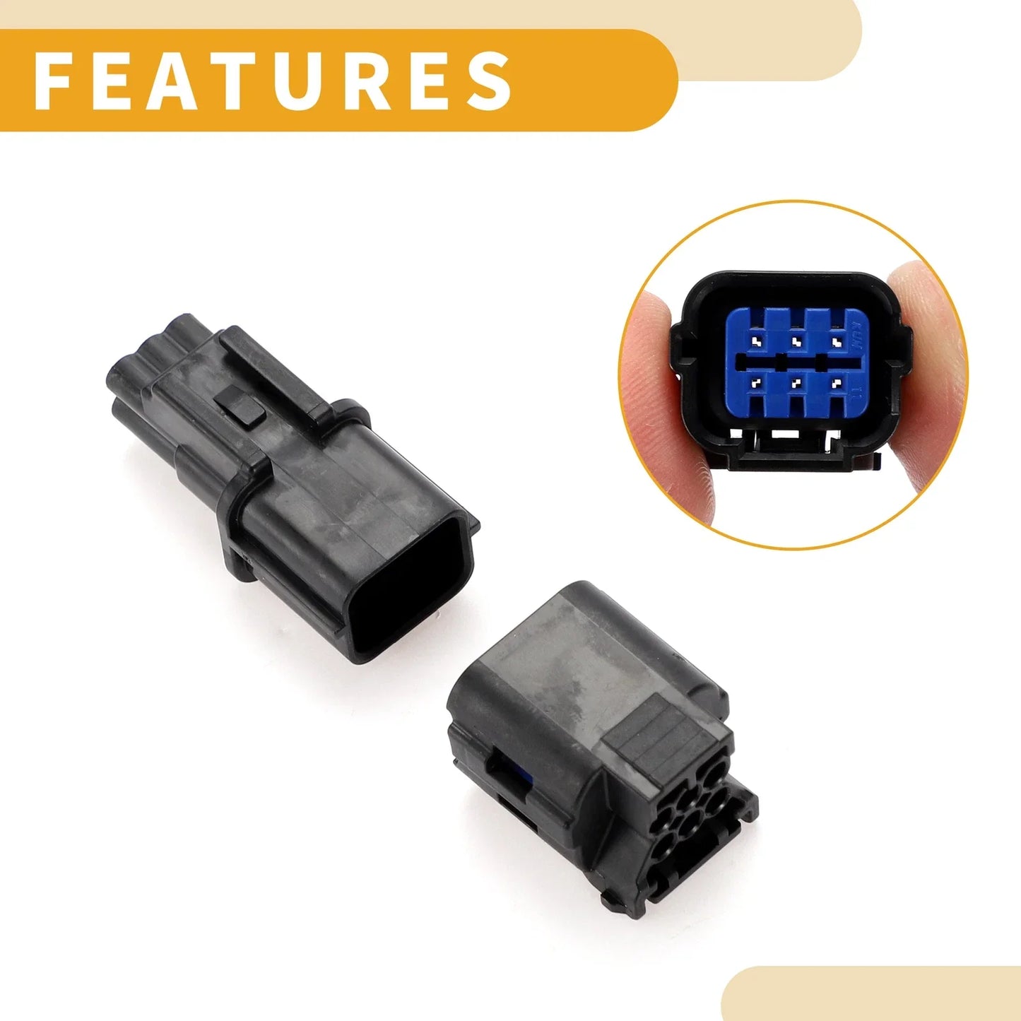 6 Pin Rear Tail Light Connector Plug for Hyundai - Clean Wiring Solution