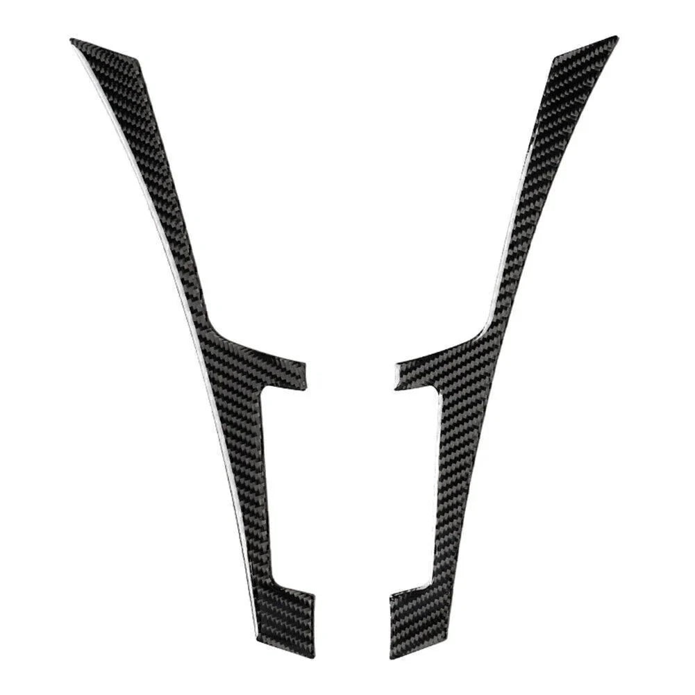 Black Carbon Fiber Console Panel Cover Trim for Infiniti Q50 Q60 (2013-2019)