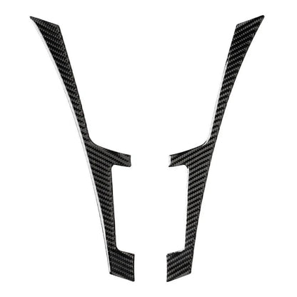 Black Carbon Fiber Console Panel Cover Trim for Infiniti Q50 Q60 (2013-2019)