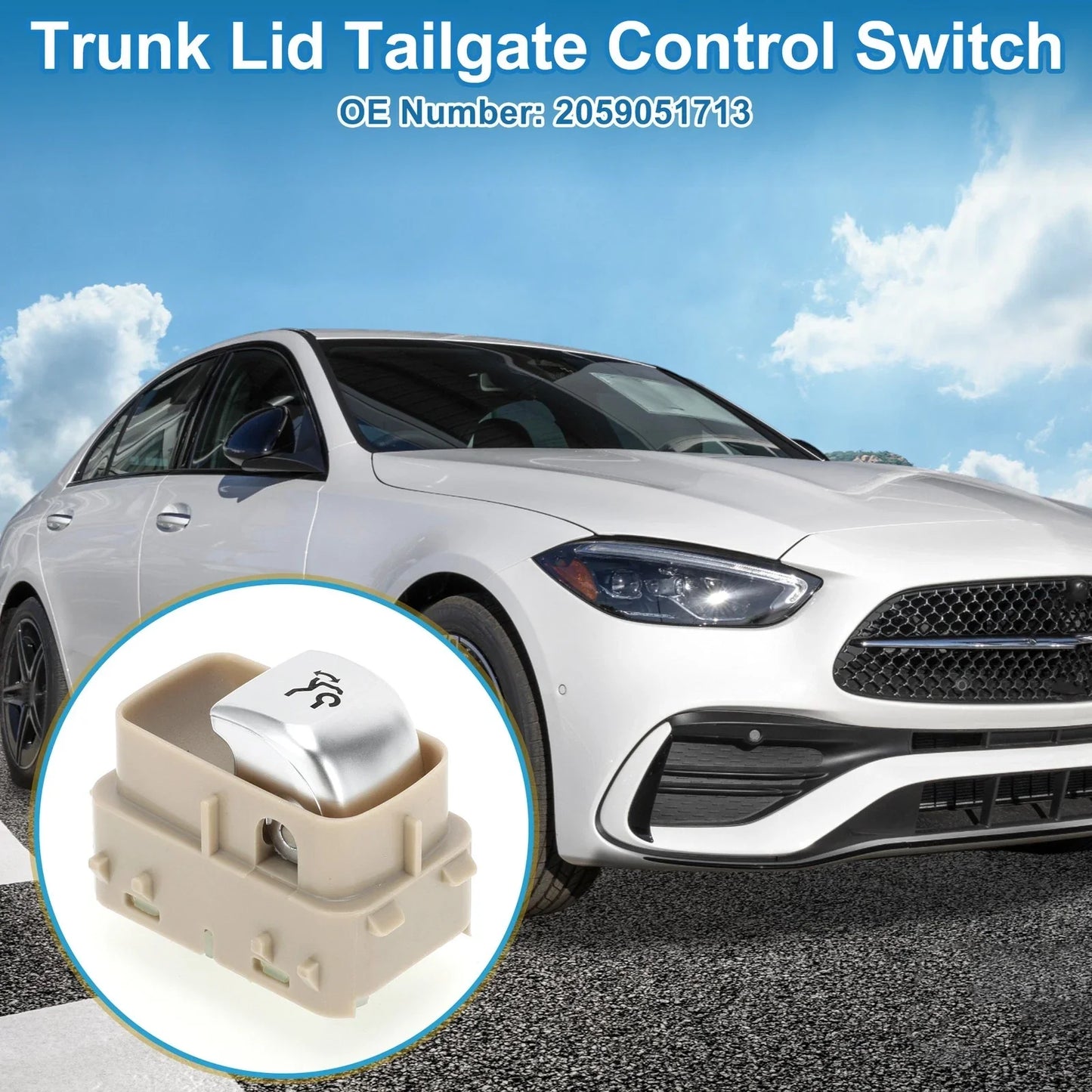 Trunk Release Switch for Mercedes-Benz C180 C200 C300 (2015-2020) Beige