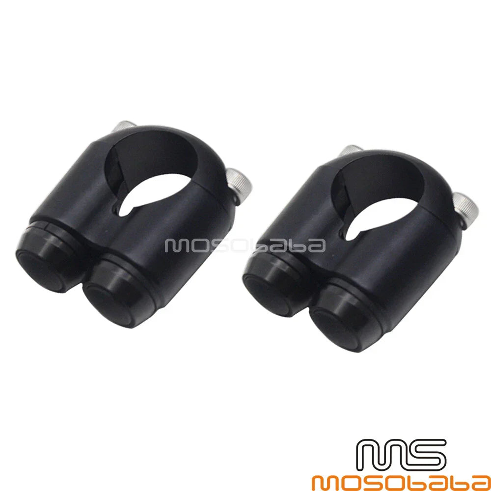 7/8" Hand Control Momentary 2-Button Switch for Cafe Racer Motorcycles - Pair
