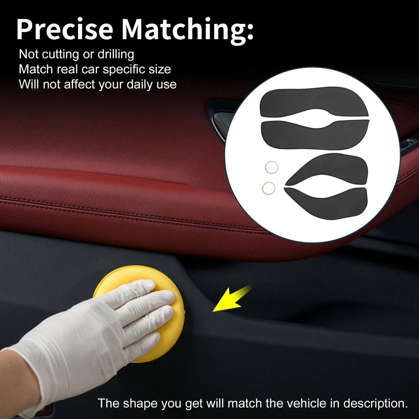 Car Door Anti Kick Pad Protector for Hyundai IX35 / Tucson (2010-2017)