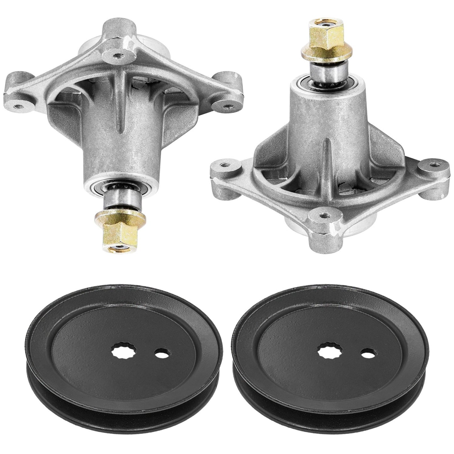 42 in Deck Spindles w 4.8 in OD Pulley for Hustler Raptor 7000 (2016–2020)
