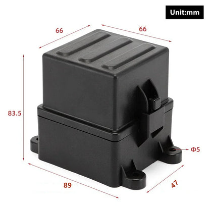 12V 3-Way Fuse Relay Box with 5-Pin 40A Relays for Car Truck Accessories