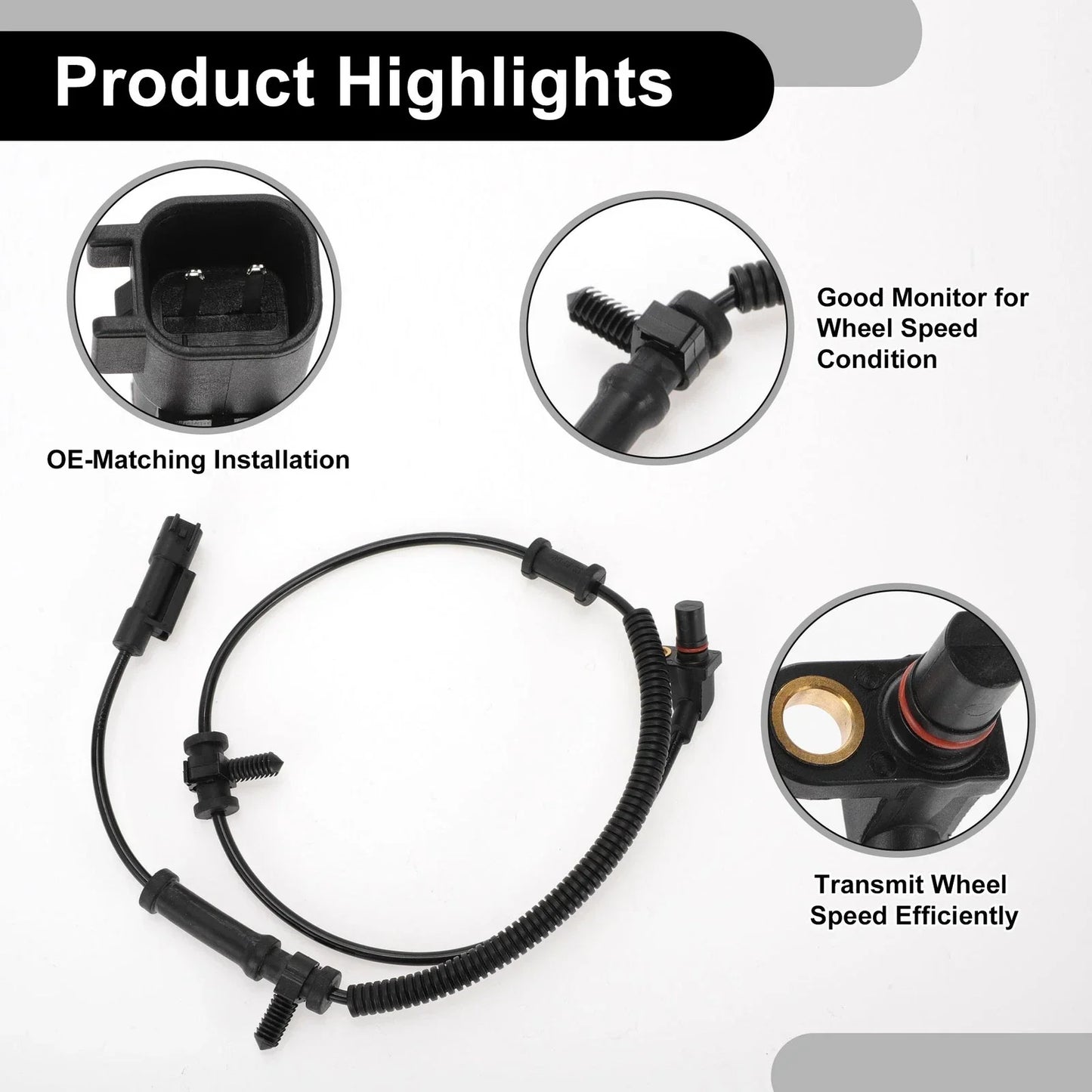 ABS Wheel Speed Sensor for Dodge Ram 1500 Pickup 2009-2010