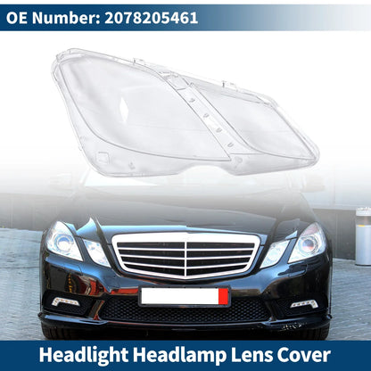 Car Front Right Headlight Lens Cover for Mercedes-Benz E350 (2009-2016)