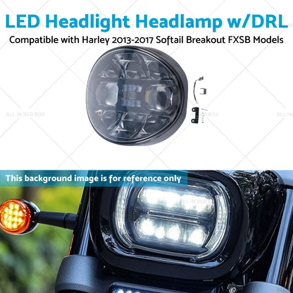 LED Headlight w/DRL for Harley Softail Breakout FXSB (2013-2017)