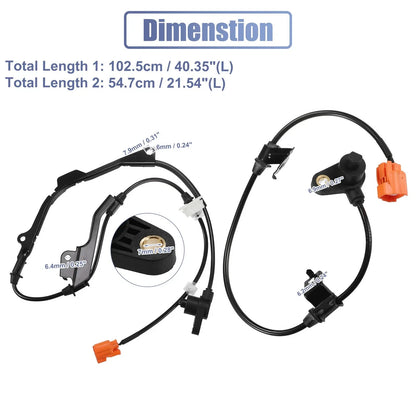 4 x ABS Sensors for Honda Accord (1998-2002) Front & Rear Left Right