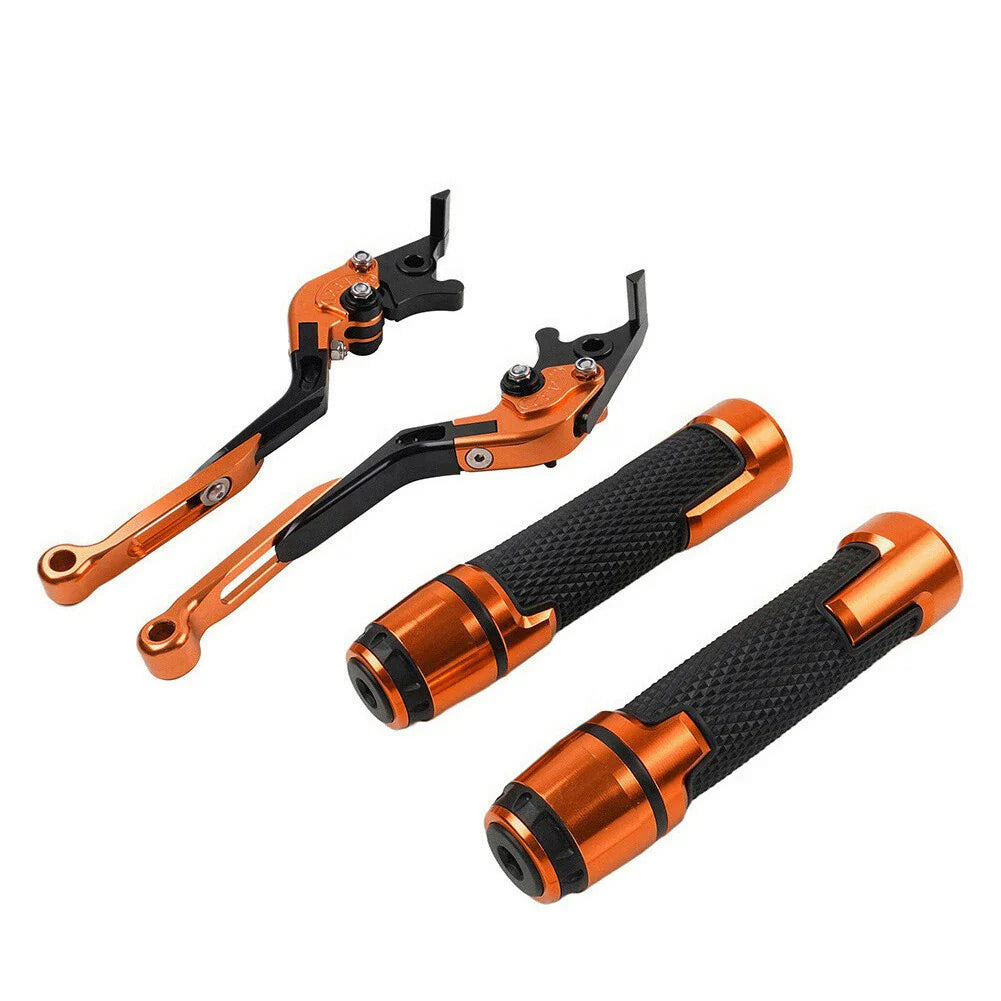 Orange Extendable Brake Clutch Levers Grip Set for Suzuki GSXR1000 (2001-2023)