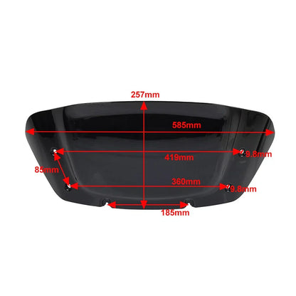 10" Windshield for Harley Touring CVO Street Glide (2023-2024) Smoke