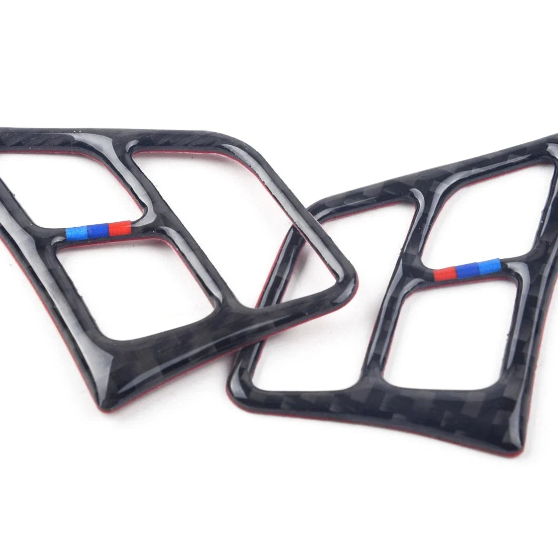 2 x Carbon Fiber Steering Wheel Knobs Covers for BMW 3 Series E90 (2005-2012)