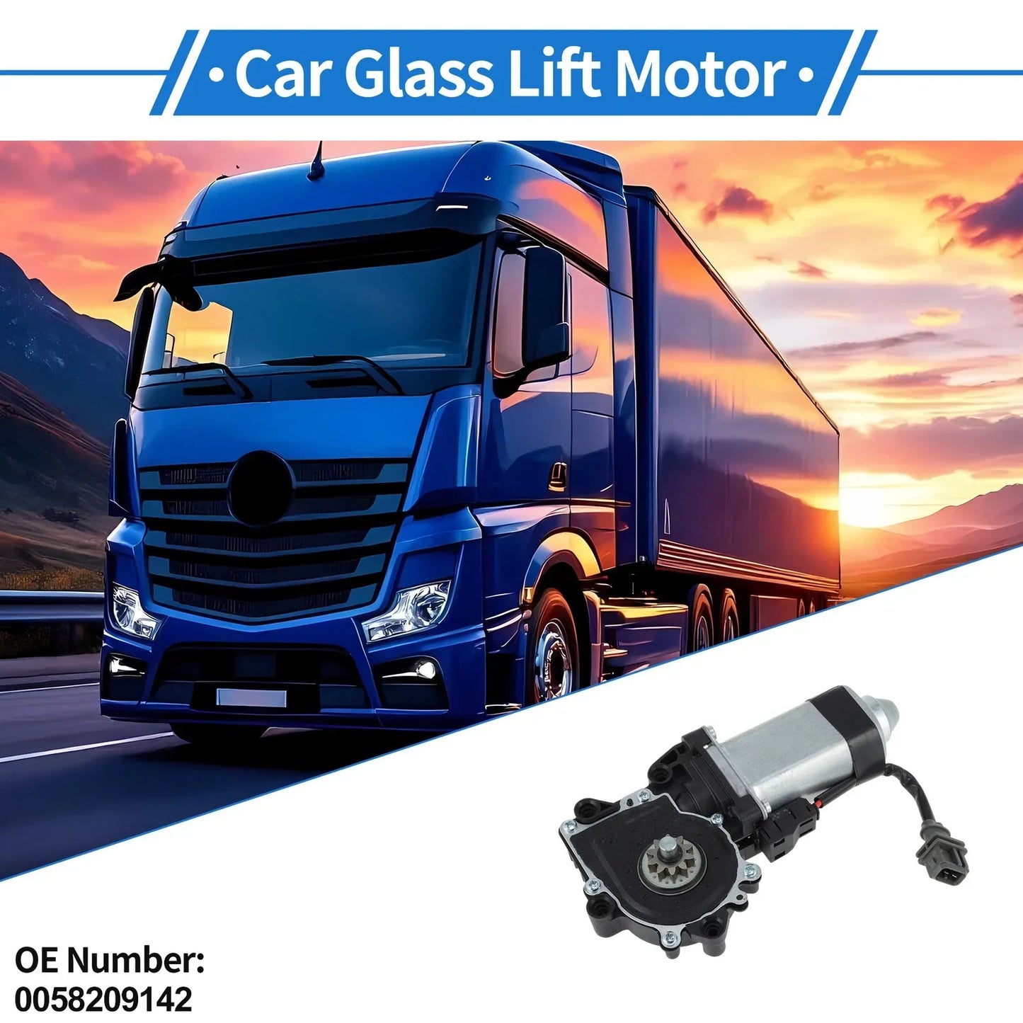 Power Window Regulator Lift Motor for Mercedes-Benz Actros (2002-2023)