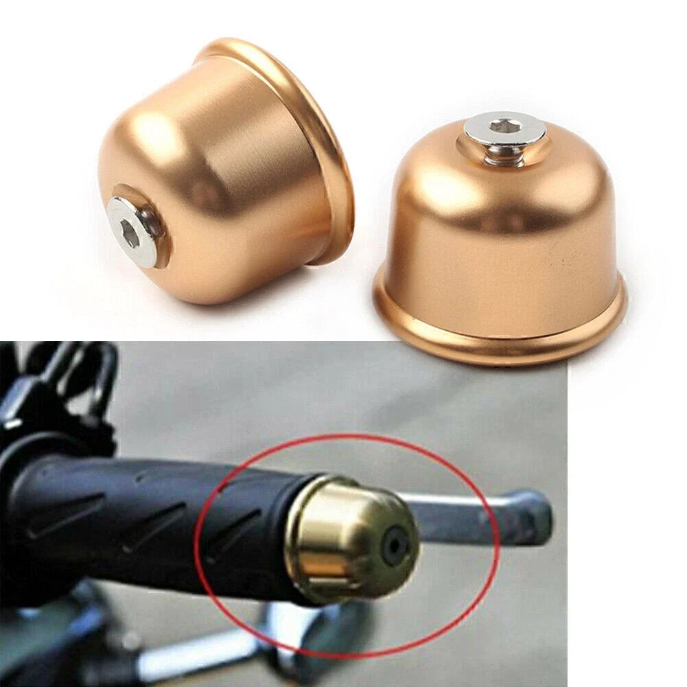 Gold Handle Bar Ends Caps for Triumph STREET/SPEED TWIN T120 (2016-2020)