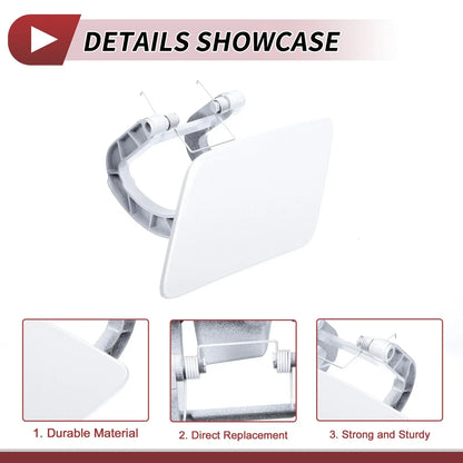 Front Left Washer Nozzle Cover for Mercedes-Benz S350 (2012-2013) White 1 x