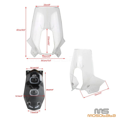 Windshield & LED Headlight for KTM 690 Enduro RALLY EXC BAJA (2019-2023)