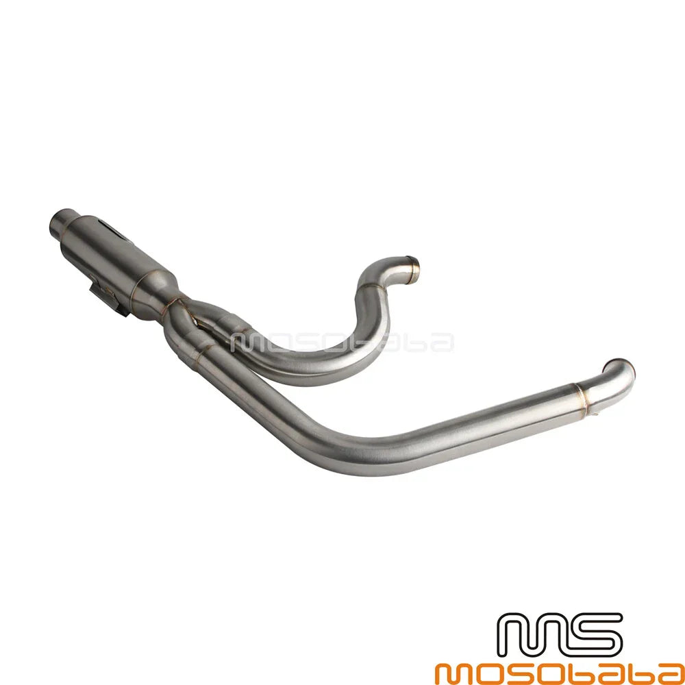 Exhaust Muffler Pipe for Harley Dyna Fat Bob FXDF Super Glide FXDC (2006-2017)