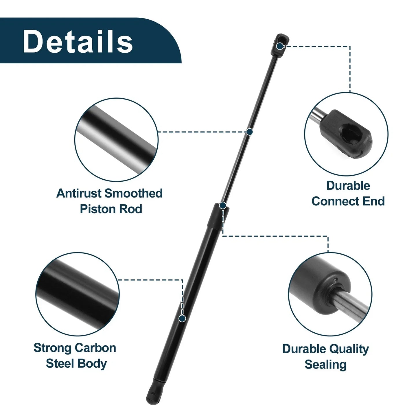 Hood Lift Supports for Dodge Ram 2002-2010 (2 x Struts)