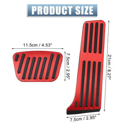2 x Gas Pedal Brake Pad Covers for Lexus Accessories Red