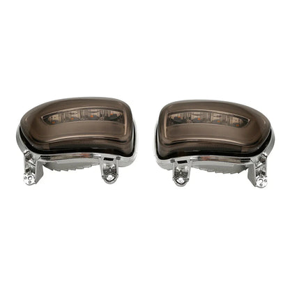 Front LED Turn Signals Smoked Lens for Honda Gold Wing GL1800 F6B (2001-2017)