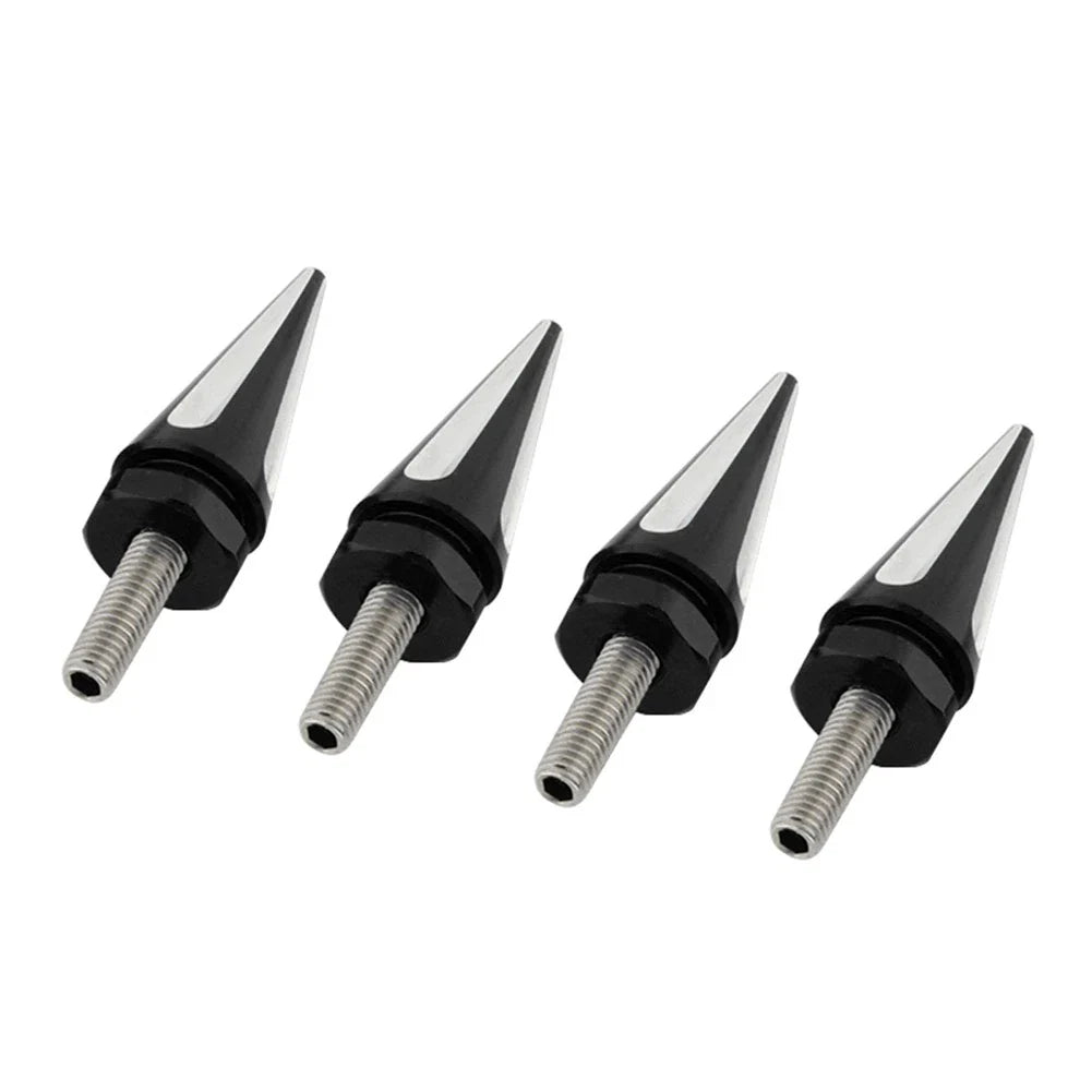 4 x Black Spike Windscreen Screw Bolts for Harley Touring Road Glide (1998-2025)