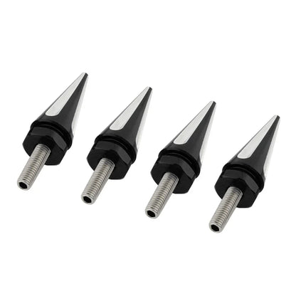4 x Black Spike Windscreen Screw Bolts for Harley Touring Road Glide (1998-2025)