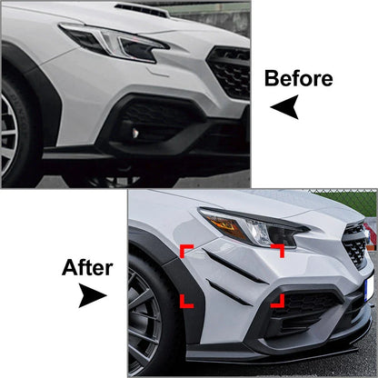 Glossy Black Front Bumper Side Air Vent Trim for Subaru WRX STI (2022-2025)