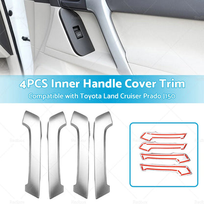 4PCS Matte Front Door Armrest Covers for Land Cruiser Prado (2009-2023)