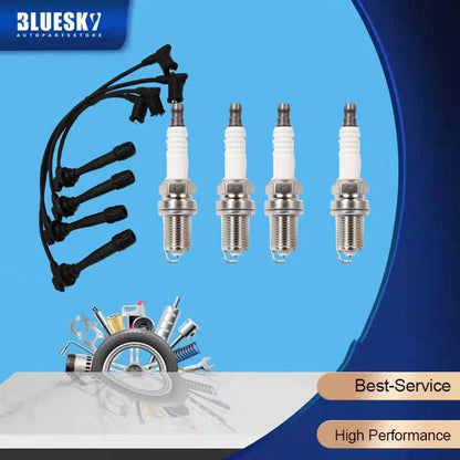 Spark Plugs & Ignition Lead Set for Hyundai Accent LC 1.5L 1.6L (2003-2006)