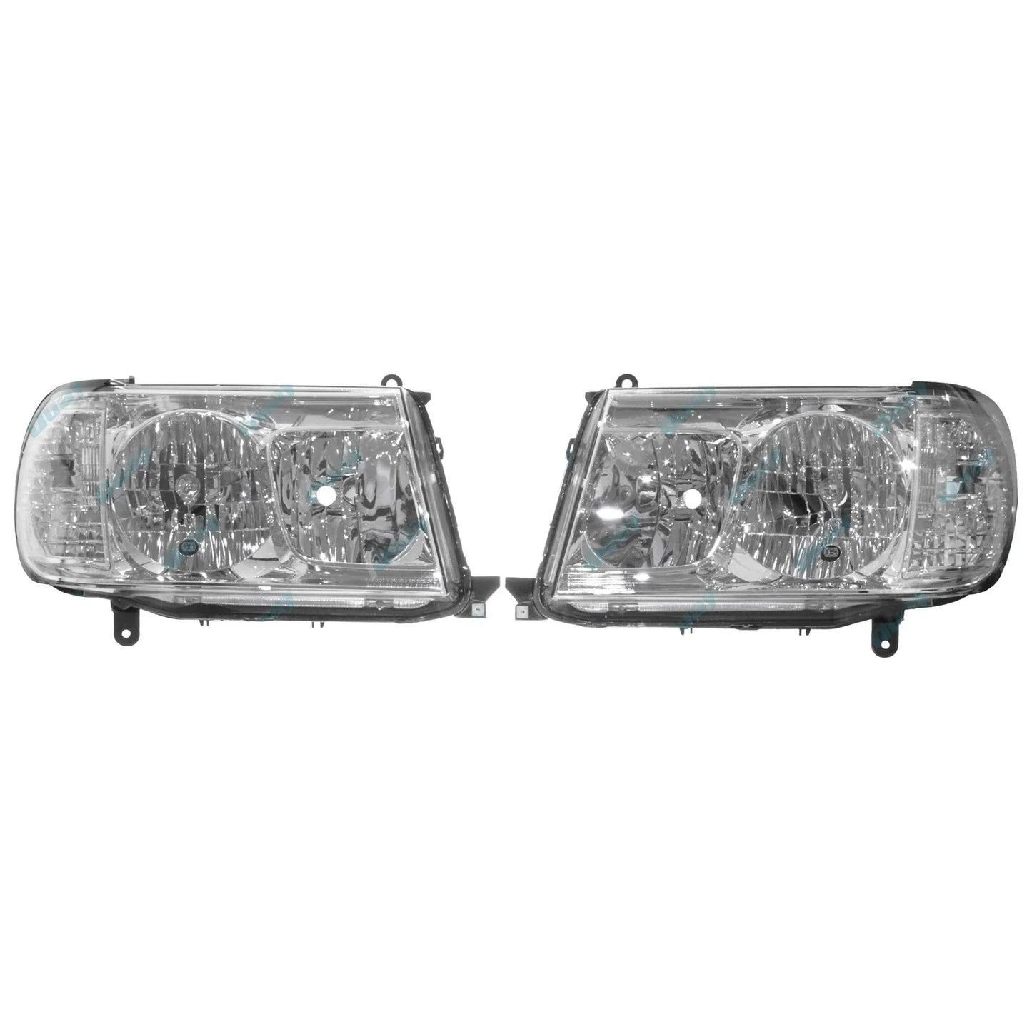 LH+RH Headlights Pair for Toyota Landcruiser 100 Series 2005-On Left Right L+R