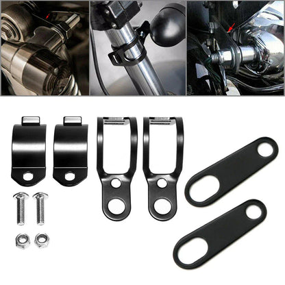 Turn Signal Relocater Holder Clamps for Cafe Racer Motorcycle