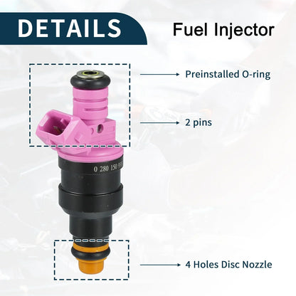 Fuel Injector 3.9L for Dodge Ram 1500 (1997-2001) - 6 x Pink Injectors