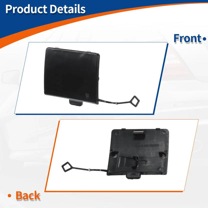 Rear Bumper Tow Hook Cover for Mercedes-Benz W251 R350 (2006-2012) Black