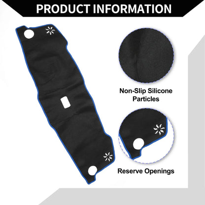 Dashboard Cover Mat for Honda Vezel RV3-RV6 (2021-2024) Black Blue Set