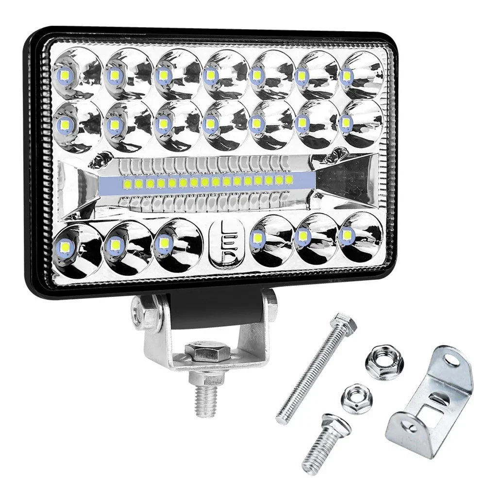LED Headlights Rectangular 2 x 3x5 Inch 60W for Car
